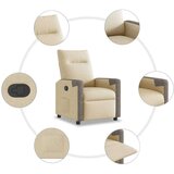  Naslanjač iz krem blaga | Shoptok.si