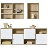 Hammel Furniture Bel/v naravni barvi TV komplet v hrastovem dekorju 176x61 cm Mistral – Cene