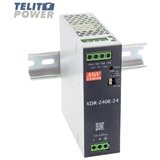Mean Well XDR-240E-24 – 240W DIN šinsko napajanje 24V, ultra tanko, industrijsko ( 4970 ) | ePonuda.com