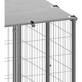 vidaXL Kavez za pse srebrni 110 x 110 x 110 cm čelični | shoptok.hr