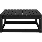 The Living Store Vrtni stolček za noge 70x70x30 cm črna trdna borovina - Stolček Za Noge, (21460138) | Shoptok.si
