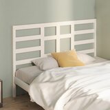 vidaXL Uzglavlje za krevet bijelo 126 x 4 x 104 cm od masivne borovine Cijene