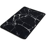 Chilai črno-bela kopalniška preproga z motivom marmorja marble, 60 x 40 cm Cene