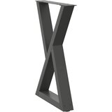 Noge za blagovaonski stol 2 kom. antracit 60 x (72-73,3) cm čelik | shoptok.hr