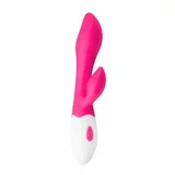 EasyToys - Vibe Collection silikonski G-spot Rabbit Vibrator - Roza/Bijeli