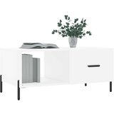 vidaXL Klubska mizica bela 90x50x40 inženirski les | Shoptok.si