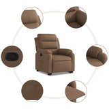 Naslanjač s funkcijo vstajanja rjavo blago | Shoptok.si