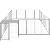  Pasji boks srebrn 22,99 m² jeklo | Shoptok.si
