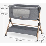 Kikka Boo kolijevka + hranilica 2u1 Sleat Me - Grey | shoptok.hr