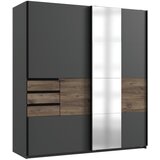 Modante omara z drsnimi vrati, barve grafita, barve hrasta | Shoptok.si