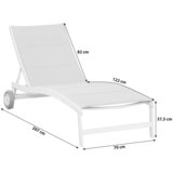 Gardenson Vrtni Ležalnik San Marino, Siva | Shoptok.si