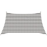 vidaXL Jedrilica za sunčevu sjenu 3 / 4 x 2 m HDPE Pravokutni - Svijetlosiva i bijela 3/4 x 2 m | shoptok.hr