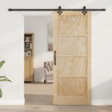 vidaXL Drsna vrata set opreme 'ORKDAL'Trdna lesena bora | Shoptok.si