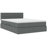  Krevet s madracem i skladištem Tamno siva 140 x 190 cm | shoptok.hr