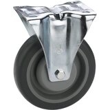 DÖRNER + HELMER 717565F Transportni uređaj fiksni kotač 100x32mm Kula, termopl. Gumeni kotač siva, FAD, ploča 105x85mm, Cijene