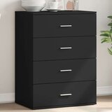 vidaXL Komoda črna 60x39x80 cm inženirski les | Shoptok.si