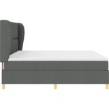 Box Spring Krevet s Madracem Tamno Siva 200x200 cm Tkanina | shoptok.hr