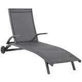 SUNFUN Ležalnik Sunfun Maja (196 x 68 x 43 cm, aluminij in tekstil, siva) Cene