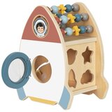 Tooky Toy drvena svemirska raketa sa 6 aktivnosti | shoptok.hr