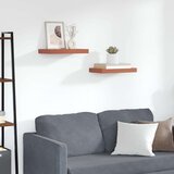  Stenska polica 2 pcs Rdeča 40 x 23,5 x 4 cm Konstruiran les, (5000201203) | Shoptok.si