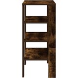 vidaXL Regal za čevlje dimljen hrast 61x32x70 cm inženirski les | Shoptok.si