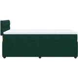 Box spring krevet s madracem tamnozeleni 90x200 cm baršunasti | shoptok.hr