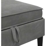  Stolić za sofu s pohranom Tamnosiva Baršun | shoptok.hr