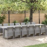 vidaXL Vrtni set za blagovanje 15 pcs Svjetlosiva Antracitno siva Cijene
