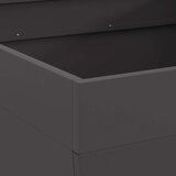 vidaXL Črna Hladno valjano jeklo 80 x 80 x 43 cm Vzdržljivo Kurišče | Shoptok.si