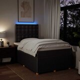  Krevet s oprugama i madracem tamnosmeđi 120 x 200 cm od tkanine | shoptok.hr