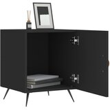  Noćni ormarići 2 kom crni 40 x 40 x 50 cm od konstruiranog drva | shoptok.hr