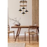 Opviq David 4 Lü Yanık Sıralı Metal Başlıklı Sarkıt V2 BrownBlack Chandelier Cene