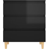  Komoda visoki sjaj crna 60 x 35 x 69 cm od konstruiranog drva | shoptok.hr