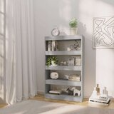 vidaXL Ormarić za knjige / pregrada sivi hrast 80x30x135 cm od iverice | shoptok.hr