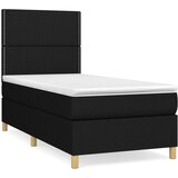 Maison Chic Box spring postelja - Vzmetna postelja z vzmetnico črna 90x200 cm blago SL6649, (21887735) Cene