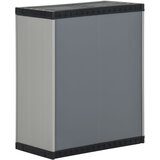  Vrtni ormarić za otpad sivo-crni 68 x 40 x 85 cm PP | Eponuda.com