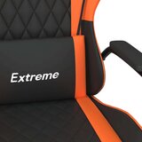  Masažni gaming stol črno in oranžno umetno usnje | Shoptok.si