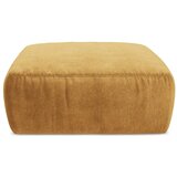 Makamii Gorčično rumen tabure iz šenilje Kuki – | Shoptok.si