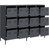  Komoda antracit 135x39x103,5 cm hladno valjani čelik | shoptok.hr
