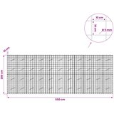  Gabion s žicom debljine 5 mm i mrežom 10x10 cm 550x10x200 cm Slike