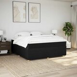  Krevet s oprugama i madracem crni 180x200 cm od tkanine | shoptok.hr