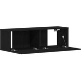 TV ormar Zidne Crni hrast 100 x 30 x 30 cm Konstruirano drvo | shoptok.hr