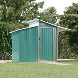 vidaXL Vrtno spremište zeleno 270x130x208,5 cm od pocinčanog čelika | shoptok.hr