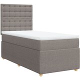 Maison Chic Box spring postelja - Vzmetna postelja z vzmetnico taupe 90x190 cm blago SL23066, (21880468) | Shoptok.si