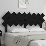 Maison Chic posteljno vzglavje - vzglavna omarica - nočna omarica črno 159,5x3x80,5 cm trdna borovina, (21705715) | Shoptok.si