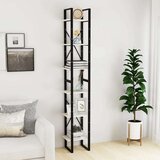 vidaXL Visoka omara bela 40x30x210 cm trdna borovina Cene
