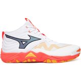 Mizuno Patike Wave Momentum Elite Mid, Belo-Narandžaste Cene