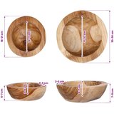 Zdjela za voće JEPARA 2 kom. Tamnije smeđi teak | shoptok.hr