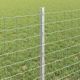  Stup za ogradu 44 pcs Srebrno 100 cm Čelik | shoptok.hr