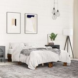  Okvir za krevet boja hrasta 135x190cm konstruirano drvo i metal Cijene